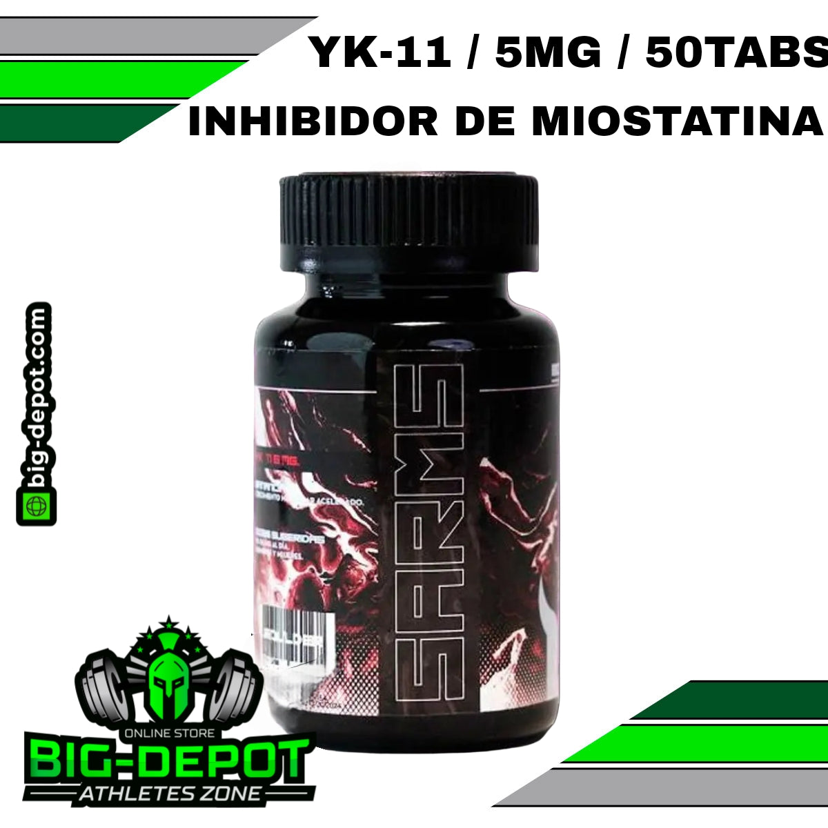 Ykboul 5 mg YK-11 inhibidor miostatina Sarms Boulder 50 cápsulas Big Depot original
