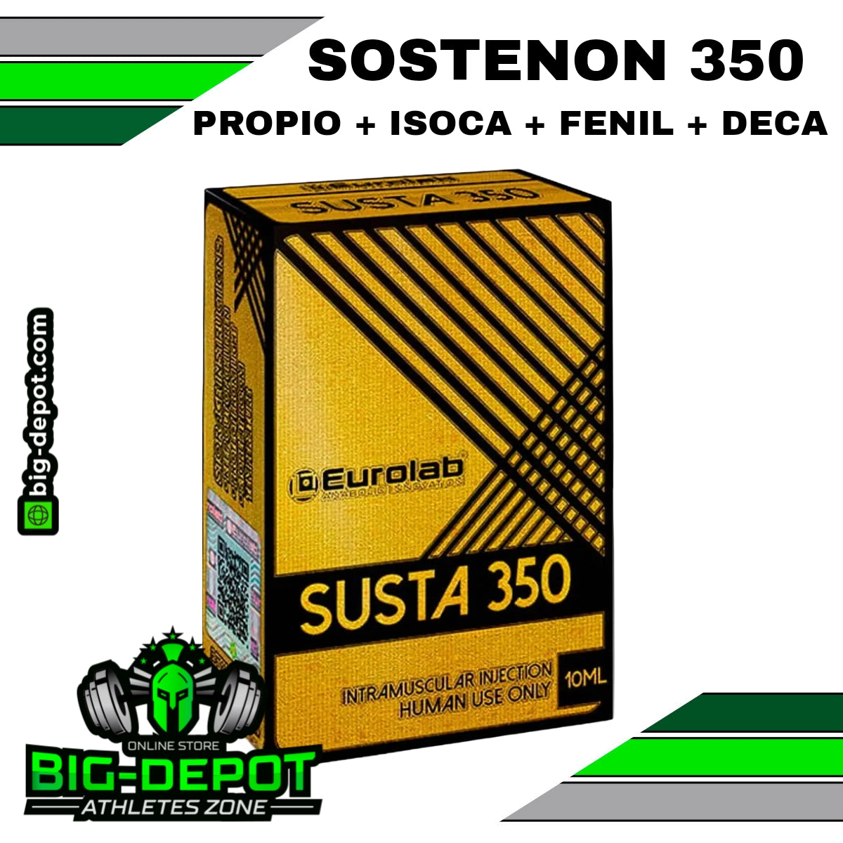 Susta 350 Sostenon Blend de Testosteronas 350 mg/ml Eurolab 10 ml Big Depot original
