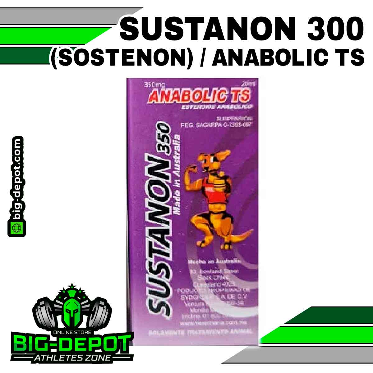 Sustanon 300 mg testosterona Sostenon Canguro VET vial 20 ml original
