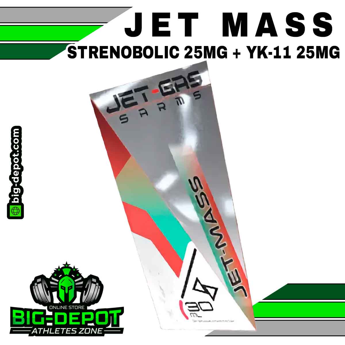 Jet Mass 50 mg strenobolic yk11 Hardbull Labs 30 ml frasco Big Depot original