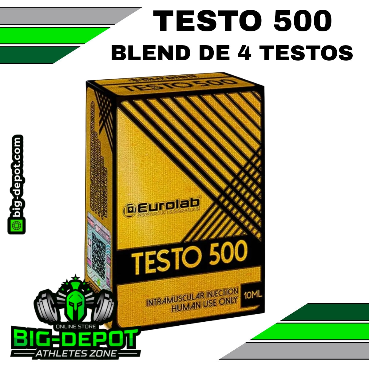 Testo 500 500 mg/ml Blend de Testosteronas Eurolab 10 ml Big Depot original
