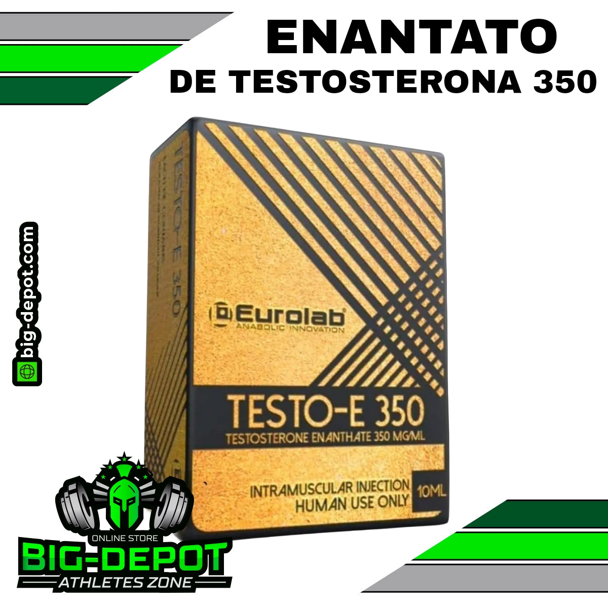 Testo-E 350 Testosterona Enantato 350 mg/ml Eurolab 10 ml Big Depot original
