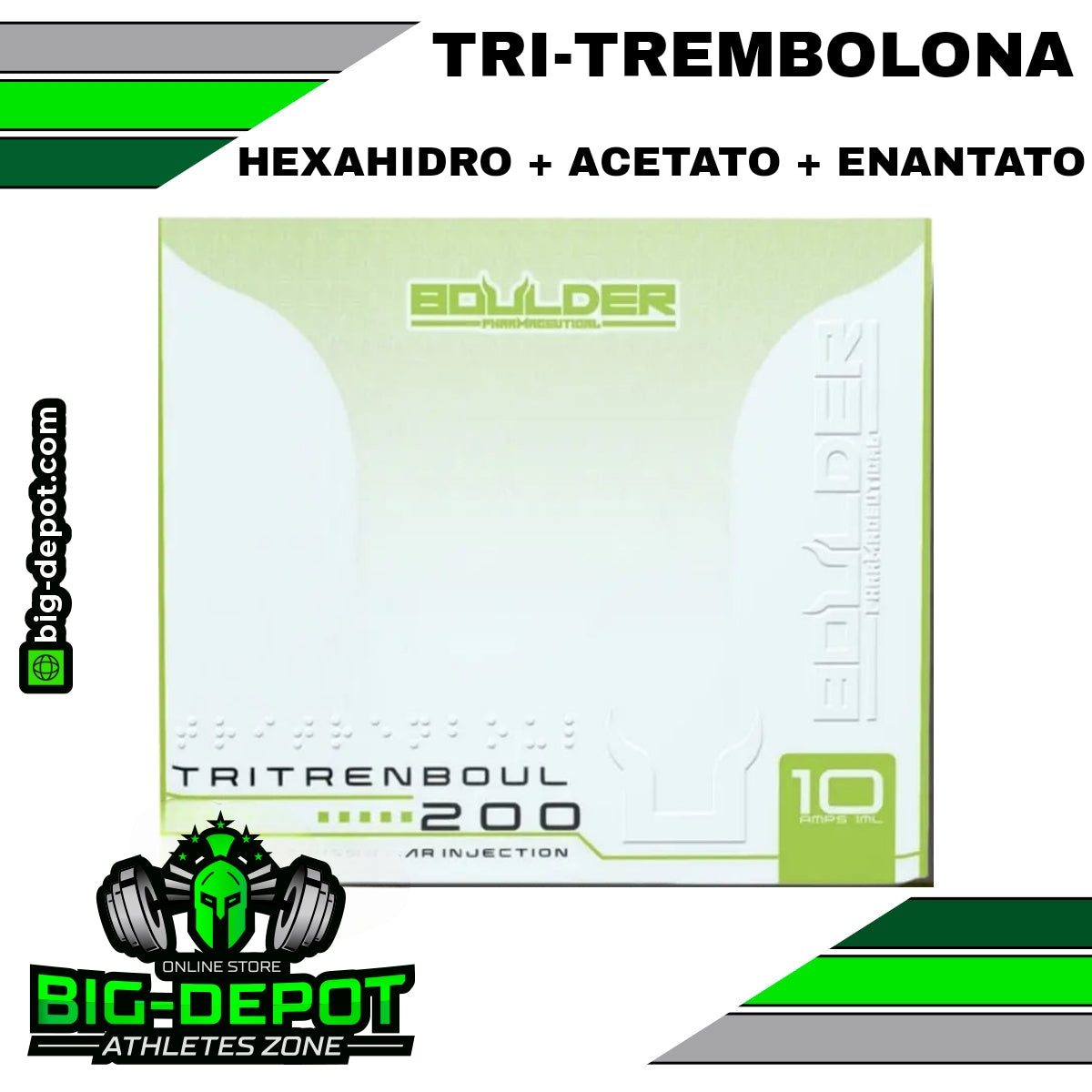 Tritrenboul 200 mg mezcla trembolona Boulder 10 ampollas 1 ml originales