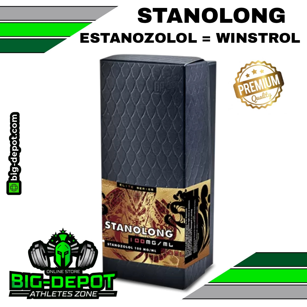 Stanolong 100 mg stanozolol winstrol Dragon Pharma Elite 1 ampolleta 10ml Big Depot original