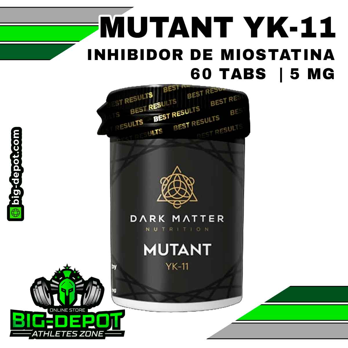 Mutant 60 tabletas YK-11 Sarms Dark Matter Big Depot original